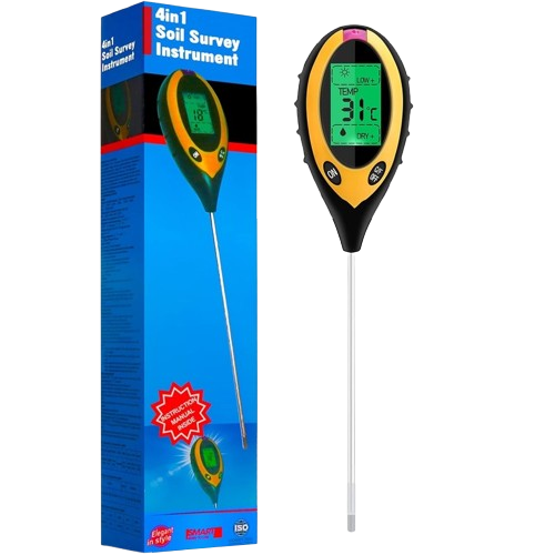 tester for garden soil, 4in1 survey instrument
